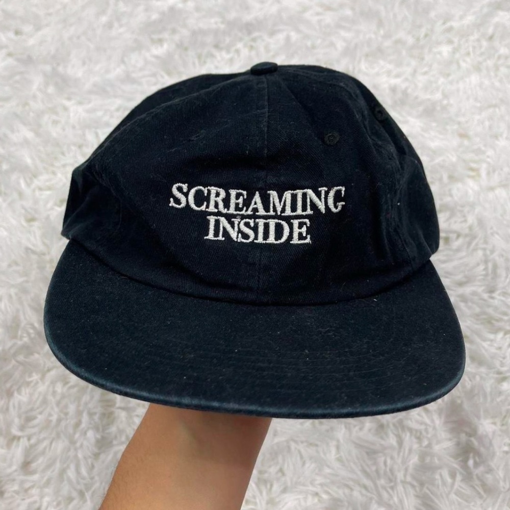UNIF Rare Screaming Inside Flatback Hat NWT